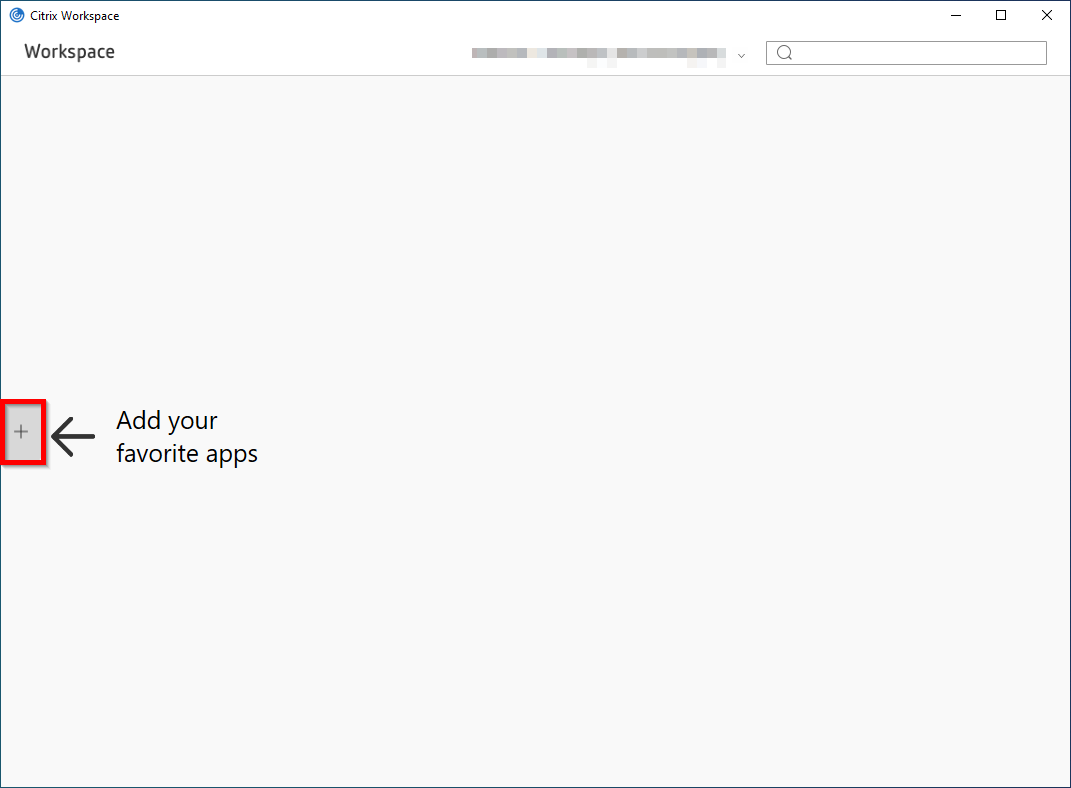 Add Favorite Apps to the Citrix Workspace
