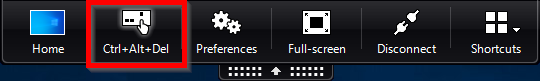 Select "Ctrl+Alt+Del"