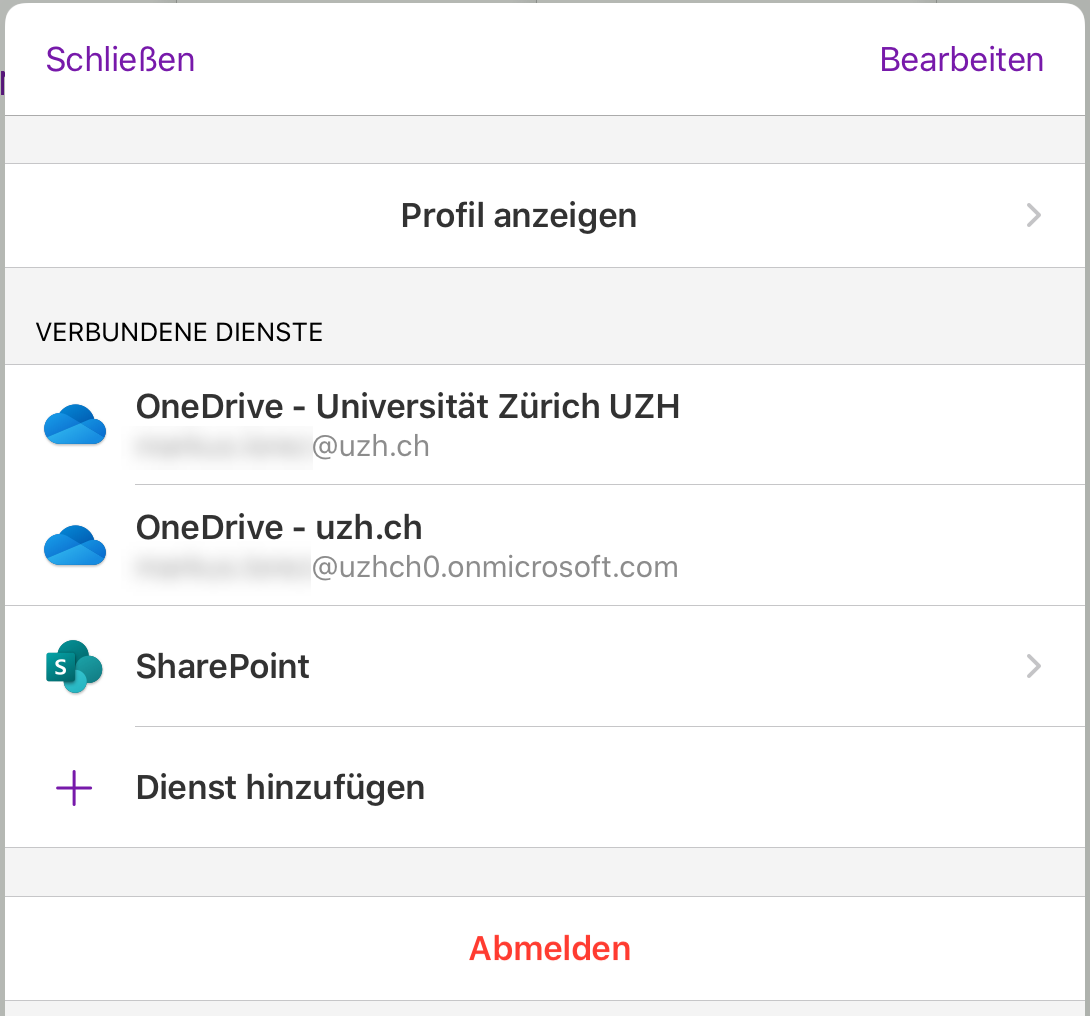 Altes und neues OneDrive